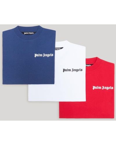 Palm Angels Tripack T-Shirt - Blue