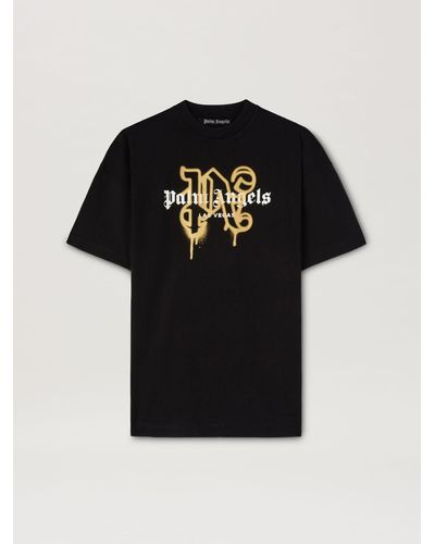 Palm Angels Monogram Spray City T-shirt Las Vegas - ブラック