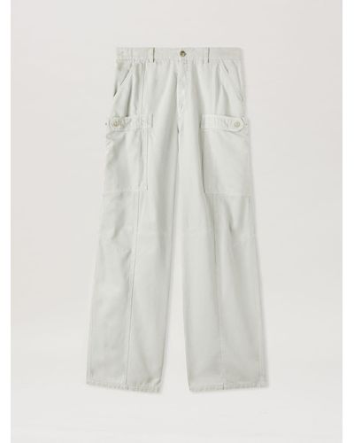 Palm Angels Monogram Pockets Pants - White