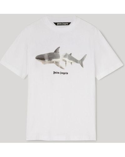 Palm Angels Shark Classic T-shirt - White