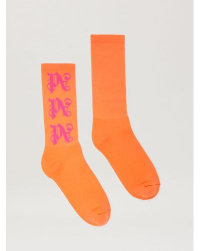 Palm Angels Monogram Series Socks - Orange