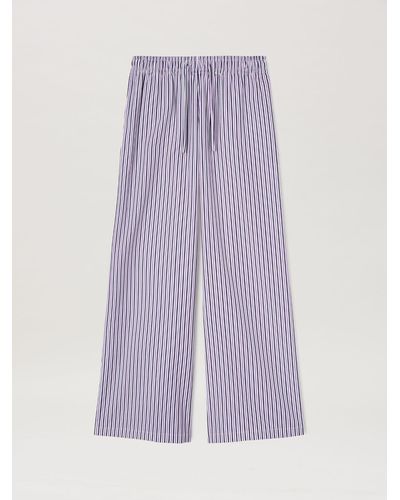 Palm Angels Striped Trousers - Purple