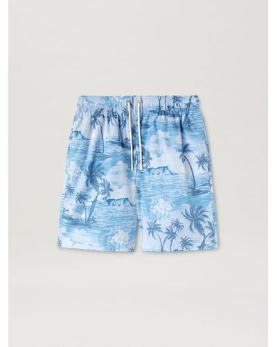 Palm Angels Swim Shorts Swimwear - Blue