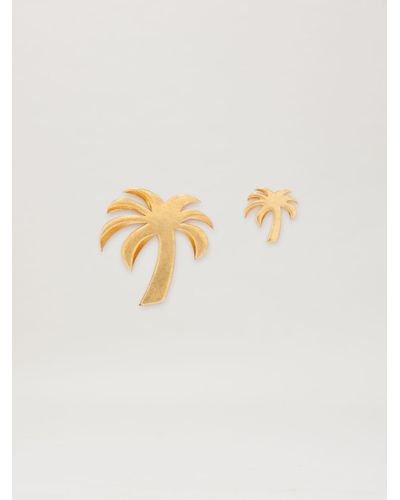 Palm Angels Palm Earrings - White