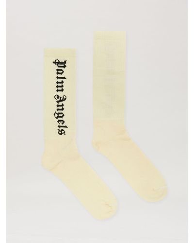 Palm Angels Classic Logo Socks - Yellow