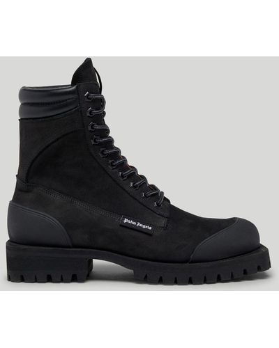 Palm Angels Lace-up Ankle Boots - Black