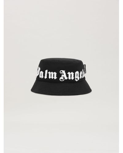 Palm Angels Logo Bucket Hat - Black