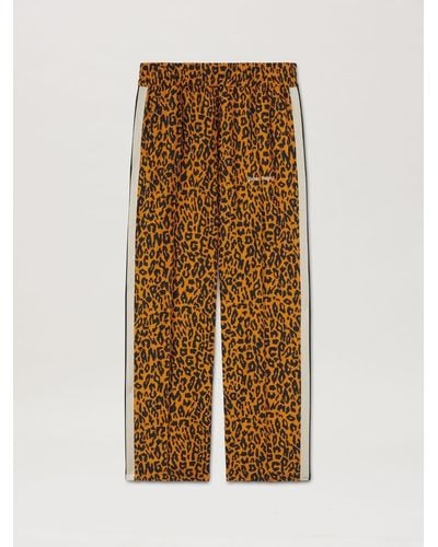 Palm Angels Cheetah Track Trousers - Natural