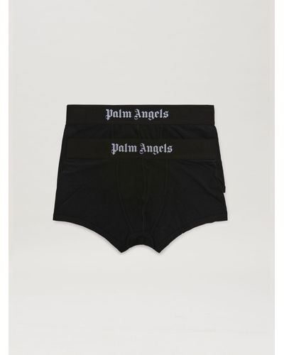 Palm Angels ロゴ ボクサーパンツ セット - ブラック