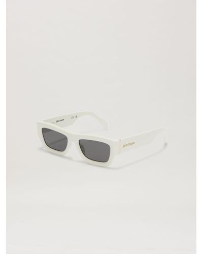 Palm Angels Auberry Sunglasses - White