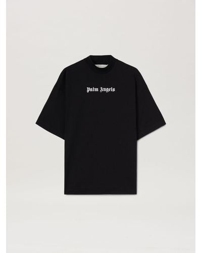 Palm Angels Logo Loose T-Shirt - Black