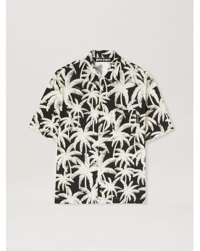 Palm Angels Palms Allover Shirt - White