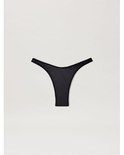 Palm Angels Monogram Crossover Bikini Slip - Natural
