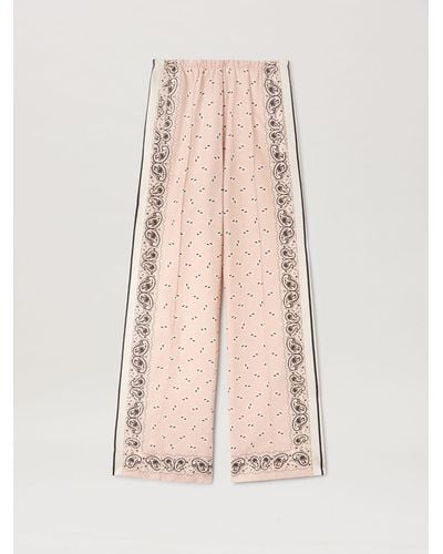 Palm Angels Paisley Track Loose Trousers - Pink