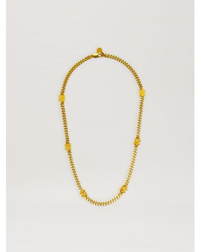 Palm Angels Pa Chain Necklace - Metallic