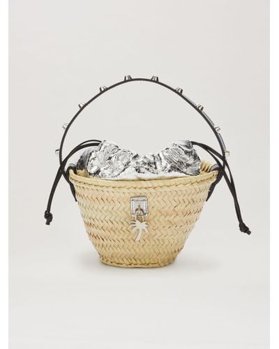Palm Angels Mini Bucket Bag - Metallic