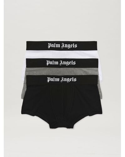 Palm Angels ロゴウエスト ボクサーパンツ セット - ブラック
