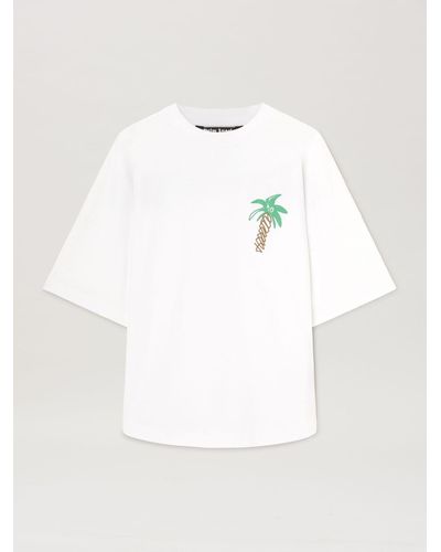 Palm Angels ホワイト Sketchy Tシャツ