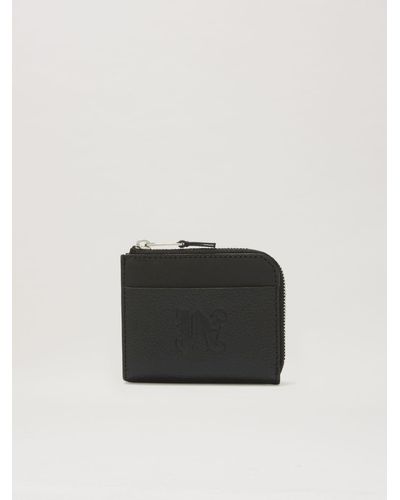 Palm Angels Zip Small Wallet - Black