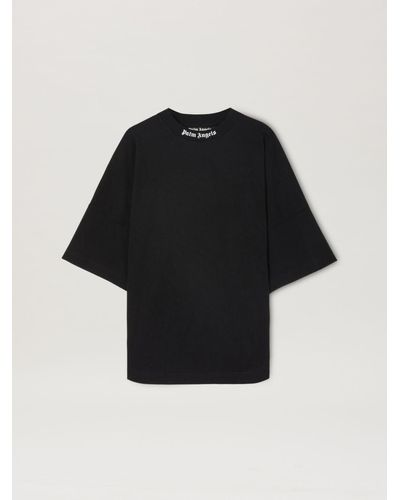 Palm Angels Classic Logo-print Cotton-jersey T-shirt - Black