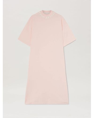 Palm Angels Logo T-Shirt Dress - Pink