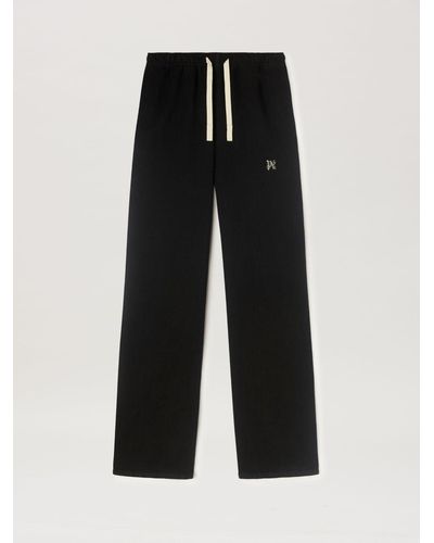 Palm Angels Hyper Monogram Pants - Black