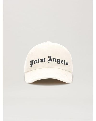 Palm Angels Monogram Cap - White