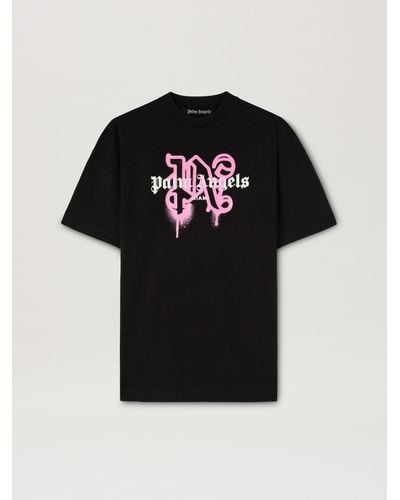 Palm Angels Monogram Spray City T-shirt Miami - ブラック