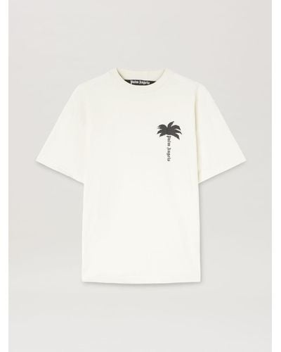 Palm Angels パームツリープリント Tシャツ - ナチュラル