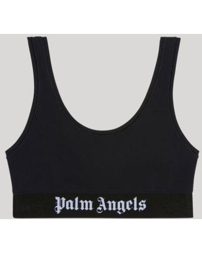 Palm Angels クロップドトップ - ブラック