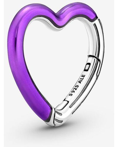PANDORA Me Purple Heart Openable Link