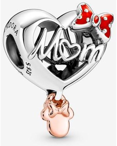 PANDORA Disney Minnie Mouse Mum Heart Charm - Wit