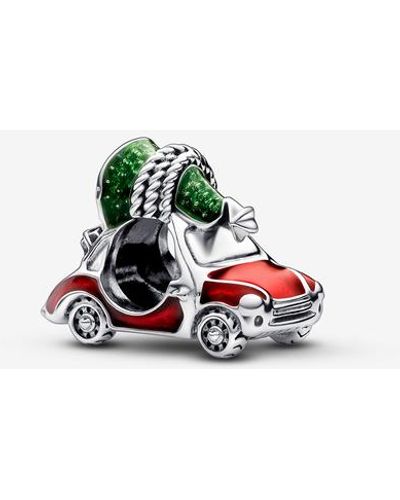 PANDORA Festive Car & Christmas Tree Charm - Rood