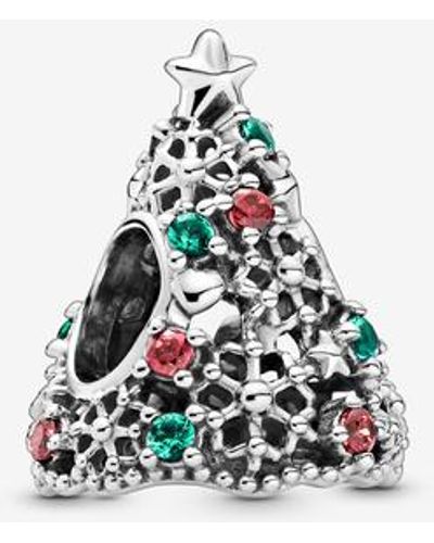 PANDORA Glitter Christmas Tree Charm - Wit
