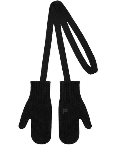 PANGAIA Recycled Cashmere Mittens - Black