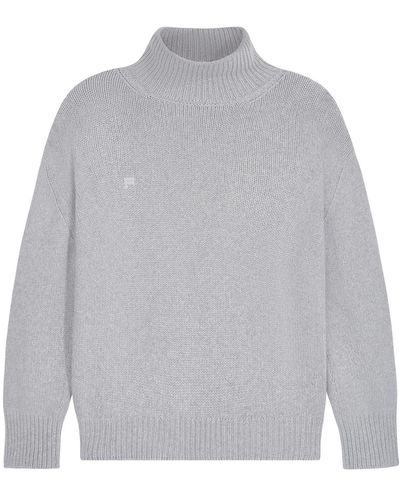 PANGAIA Men's Recycled Cashmere Turtleneck Sweater - Gray