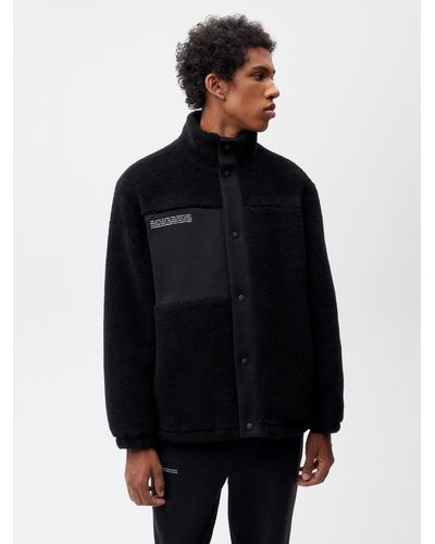 PANGAIA Recycled Wool Fleece Jacket - Black