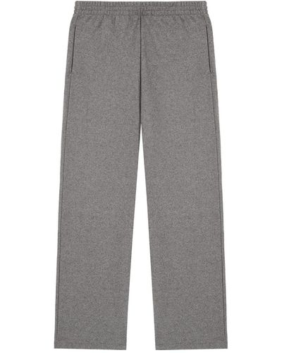PANGAIA Recycled Wool Jersey Wide-leg Track Pants - Gray