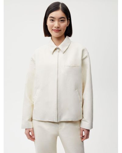 PANGAIA Cotton Harrington Jacket - White