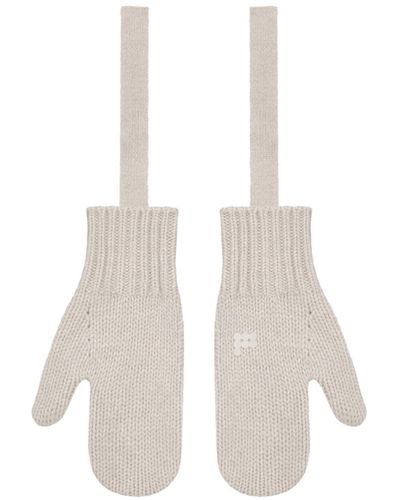 PANGAIA Recycled Cashmere Mittens - White