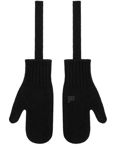 PANGAIA Recycled Cashmere Mittens - Black
