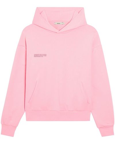 Pangaia Kids text-print cotton sweatshirt - Pink