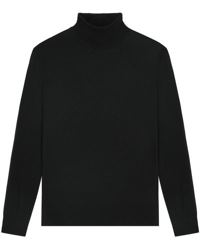PANGAIA Men's Regenerative Merino Wool Turtleneck Sweater - Black