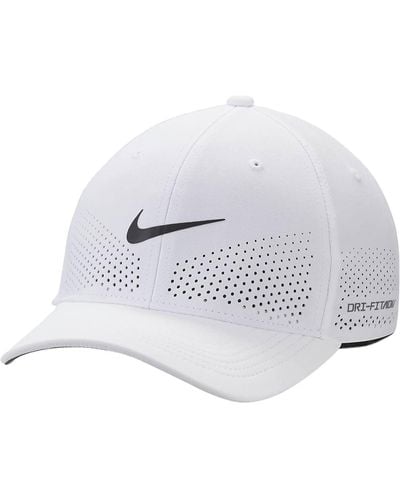 Nike Dri-fit Adv Rise Structured Swooshflex Cap - White