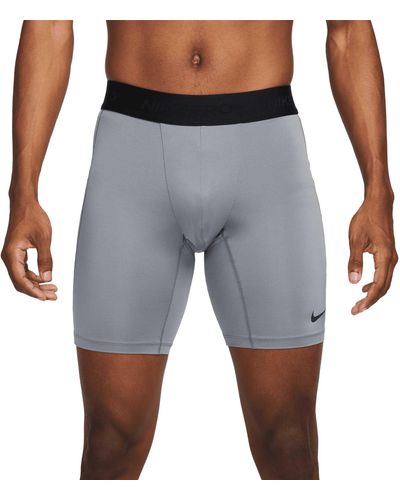 Nike Mens Pro Dri-fit Fitness Long Shorts Mens Pro Dri-fit Fitness Long Shorts - Gray