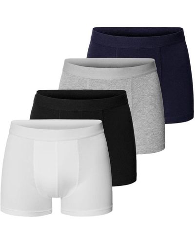 Bread & Boxers Boxer Brief Mixed Color 4 Pack Boxer Brief Mixed Color 4 Pack - Blue