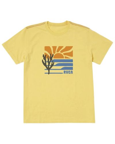RVCA Coral Point Short Sleeve T-shirt Coral Point Short Sleeve T-shirt - Yellow