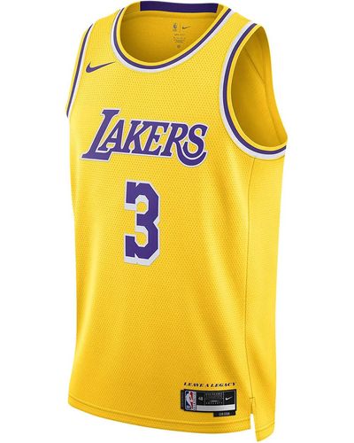 Nike Los Angeles Lakers Icon Edition 2022/23 Dri-fit Nba Swingman Jersey - Yellow