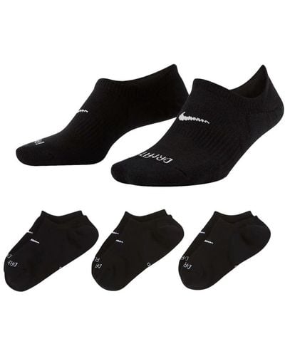 Nike Cushioned No Show Socks - 3pack Cushioned No Show Socks - 3pack - Black