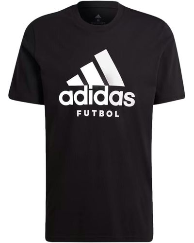 adidas Futbol Logo Tee - Black